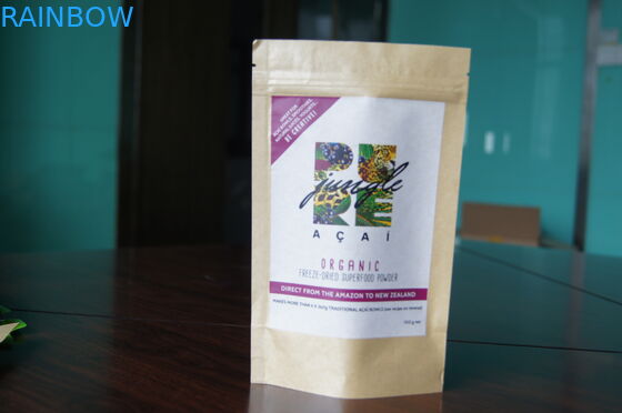 Custom Kraft Paper Tea Bags Packaging Good Printing with Zipper