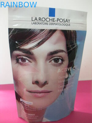 Cosmetic Printing Plastic Pouches Packaging Stand Up for Laroche Posay