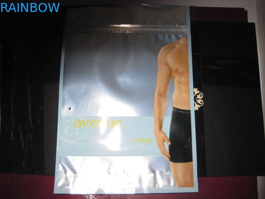 Custom Printed Noni Aluminum Foil Packaging Three Side Seal Flat for Underwear Garment