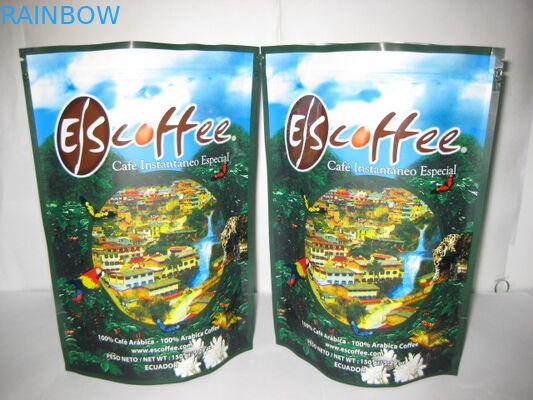 Coffee k Foil Packaging Bags Printing Stand Up Glossy Finish