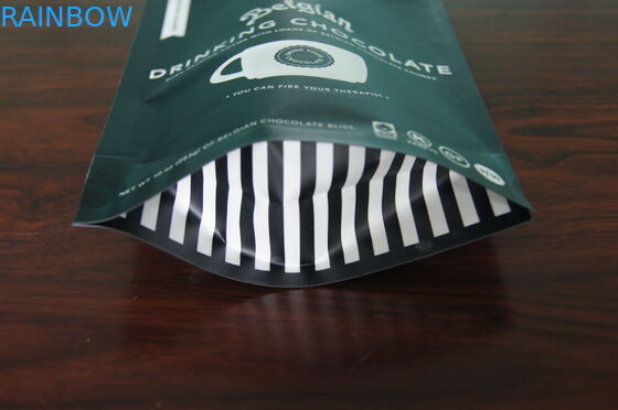 Stand Up Matte Black Foil Pouch Packaging , k Window Coffee Bag  Packaging