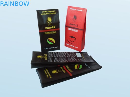 Silvery Vacuum Seal Tea Bags Packaging Matte Finish Stand Up With Degassing Valve