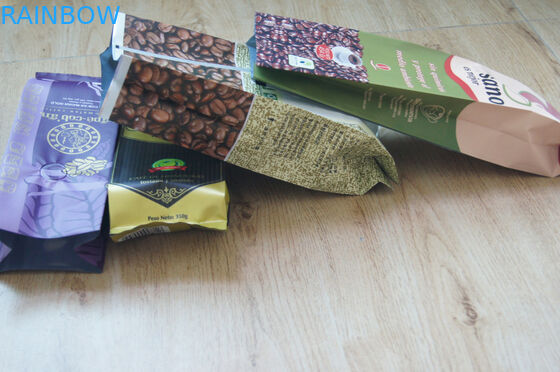 Gusset Side Laminated Matte Finish Tea Bags Packaging Colorful Printing With Valve