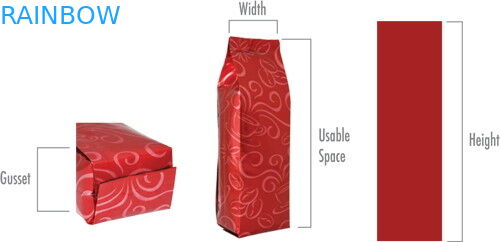 Laminated Bottom Gusset Tea Bags Packaging k Colorful Printed Matte Finish