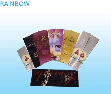 Light Laminated Gusset Side Tea Bags Packaging Colorful Printing / Glossy Finish