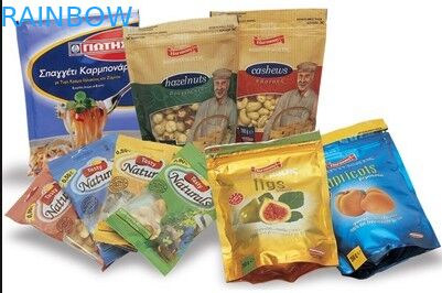 Stand Up Tea Bags Packaging Glossy Finish Laminated With Zipper / Window