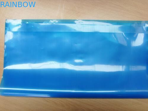 Blue Transparent Three Side Seal Anti Static Bag Zipper for Electronic Products