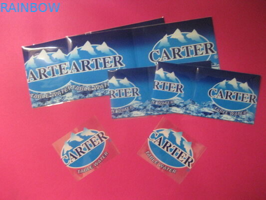 Mineral Water Drink Bottle Shrink Sleeve Printing Blue Heat