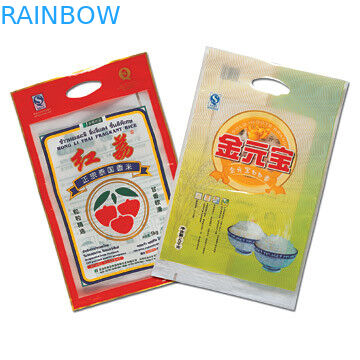 Big Laminated Window Printed Plastic Bags Glossy Finish Custom Printing