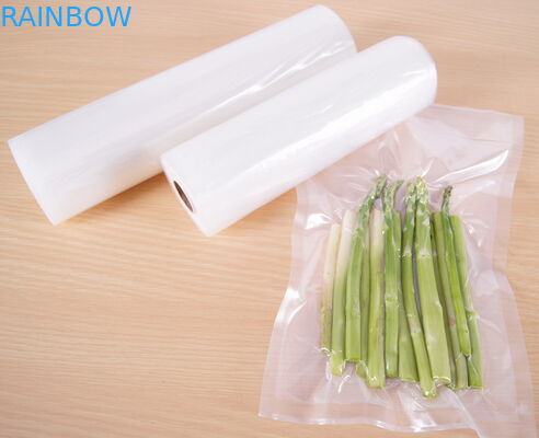 High Transparent Embossed Texture Vacuum Bags for Food Packaging
