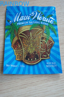 Natural Blend Berry Blue Herbal Incense Packaging 10g Maui Wowee Premium