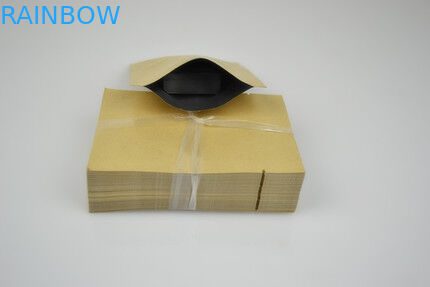 Plain Brown Kraft Customized Paper Bags Flat for Food Packaging