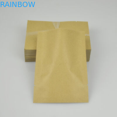 Plain Brown Kraft Customized Paper Bags Flat for Food Packaging