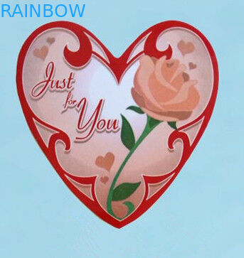 Heart Shape Notebook Self Adhesive Sticker With Cartoon Patterns