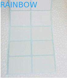 White Rectangle Paper Adhesive Sticker Labels Unprinted In Roll