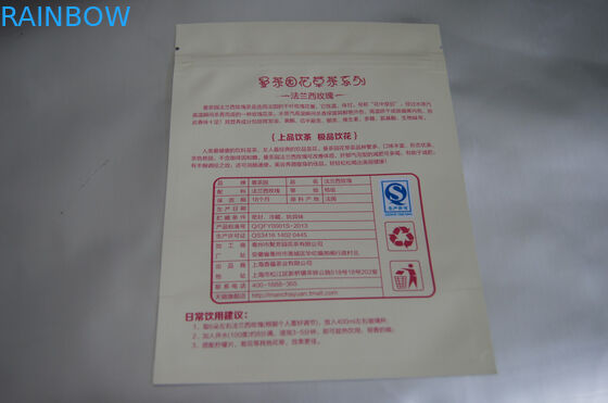 Flat Aluminum Foil Custom Tea Bag Packaging For French Rose Tea