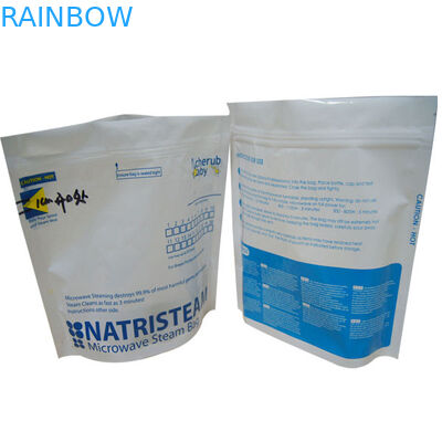 Laminated Squrae Bottom Food Vacuum Sealer Bags Rainbow  , Gusset Side