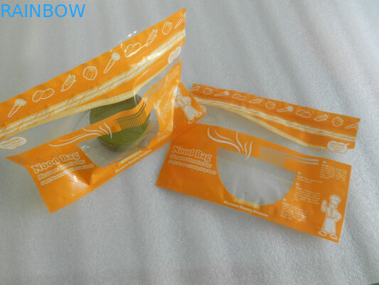 Green Stand Up Vacuum Sealed Bags For Food With Zipper / Window