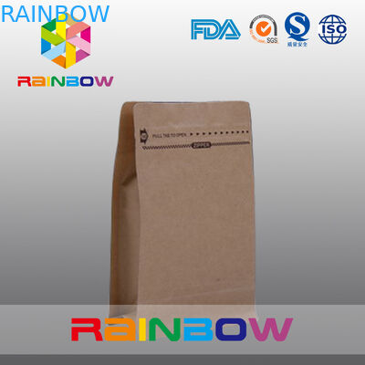 Customized Natural Brown Paper Bags For Beef Jerky Packaging