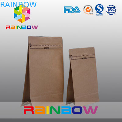 Customized Natural Brown Paper Bags For Beef Jerky Packaging