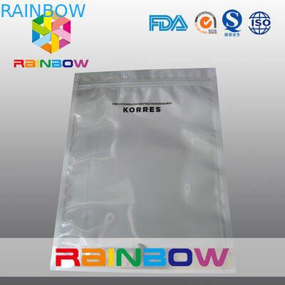 Custom Laminated Glossy Silvery Foil Pouch Packaging With Zipper