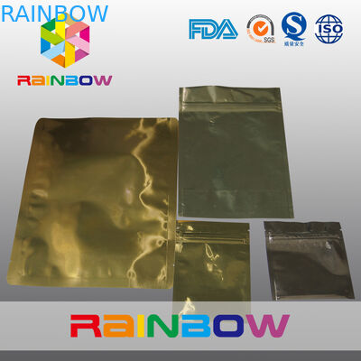 Food Grade Material Gold Middle Foil Bag Packaging Eco - Friendly
