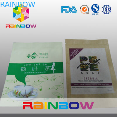 Freeze Dried Super Food Power Customized Paper Bags With Adhesive Sticker Labels