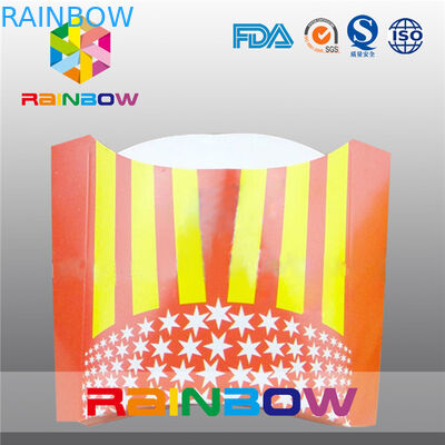 Disposable Folding Paper Packaging Box For French Fries Packaging Box