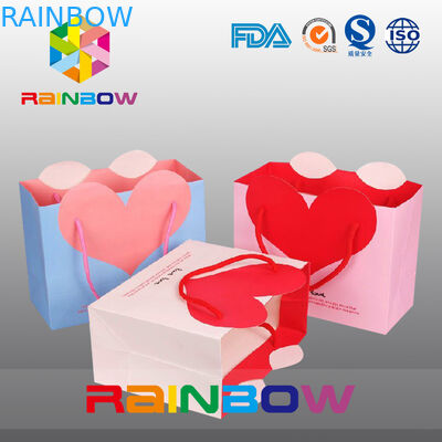 Fashion Colorful Printing Customized Paper Bags / Snack Kraft Paper Bag For Gift