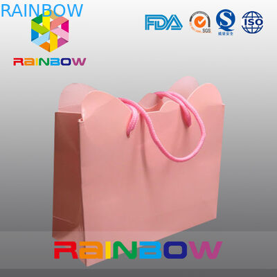 Cardboard Hot Stamping High End Colorful Customized Paper Bags For Shopping