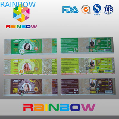 PVC Heat Shrink Sleeve Labels for Drink Bottles Packaging in Roll