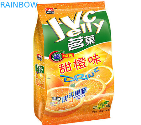 Plastic Shining Finish Flat Bottom Stand Up Chips Packaging Bag With Tear Notch