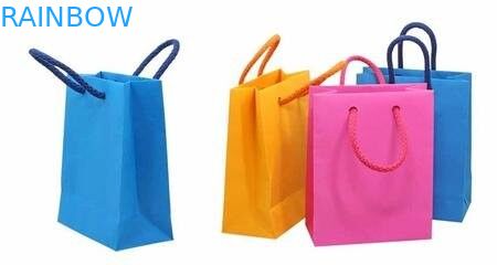 China New Recyclable Eco - friednly Flat Handle Full Printed Kraft Paper Bag For Shopping