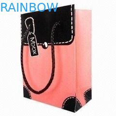 China New Recyclable Eco - friednly Flat Handle Full Printed Kraft Paper Bag For Shopping