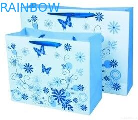 Printing Flat Handle Kraft Customized Paper Bags Lovely Girl Shopping Bag With Heart