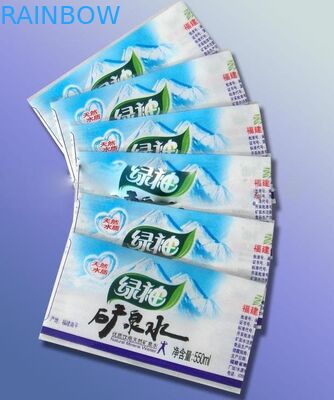 PVC Heat Shrink Sleeve Labels For Water Bottle Packaging Customized Printed