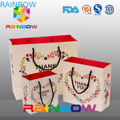 Promotional Printed Gift Paper Bag / Custom Christmas Paper Shopping Bags