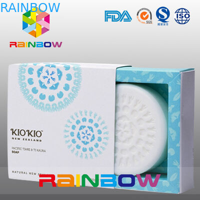White Cardboard Soap Packaging Paper Box With Custom Design