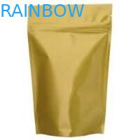Gold Aluminum Foil Food Vacuum Seal Bags Self Stand Pouch High Barrier For Dried Food