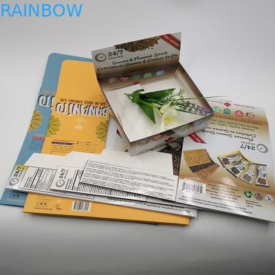 Foldable White Cardboard Paper Boxes for Energy Bar Chocolate bars Food Snack Packaging Paper Boxes