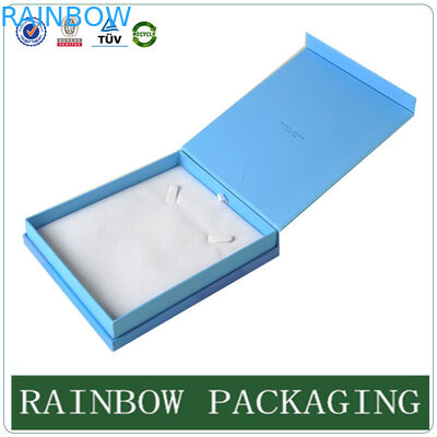 Custom Size Sky Blue Jewelly Case , Grazioso Cardboard Box for Jewelly Box