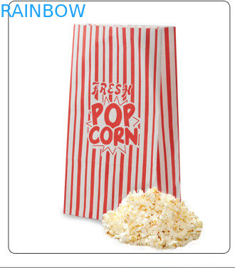 Customized Flat Bottom Brown Kraft Paper Bags Top Open for Snack