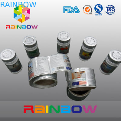 Custom Shrink Sleeve Label Semi Gloss Coated Self Adhesive Label For Jar And Cans
