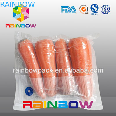 Clear Nylon Food Vacuum Seal Bags For Fresh Food Packaging With Texture