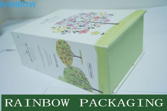 Luxury Accessories Packaging and Printing Box , Book Shape Gray Board Paper Box