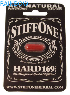 Hanging Paper Card For Male Sexual Enhancement Capsules / Pills With Filling Hole