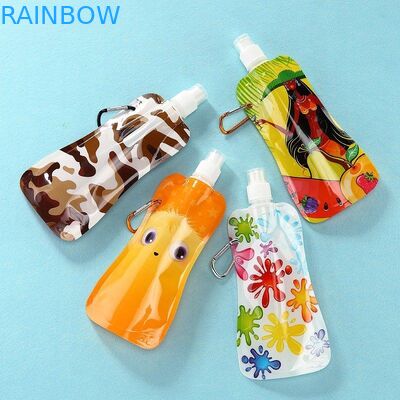 Special Type Juice / Beverage Packaging Side Gusset Pouches With Metal Ring