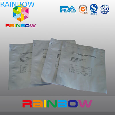 Silvery LDPE Aluminum Foil Plastic Bag / Matte Printed Plastic Pouches Packaging