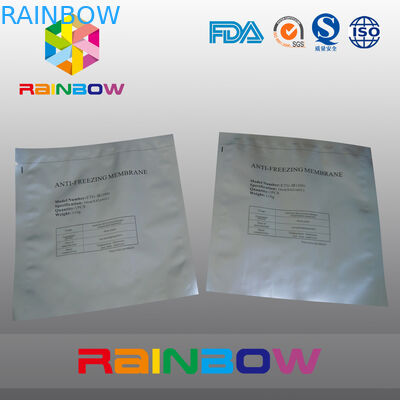 Silvery LDPE Aluminum Foil Plastic Bag / Matte Printed Plastic Pouches Packaging