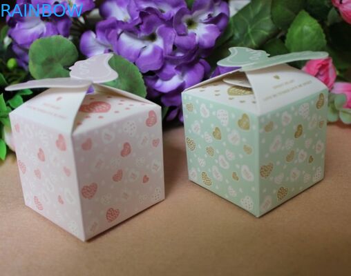 Food Disposable Paper Box Packaging /  Bio - Degradable Corrugated Box For Candy